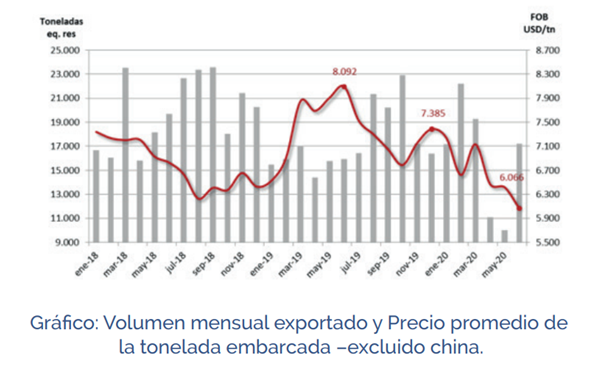 exportaciones de carne vacuna en junio