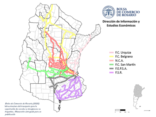 Transporte ferroviario argentino en el primer semestre 2020